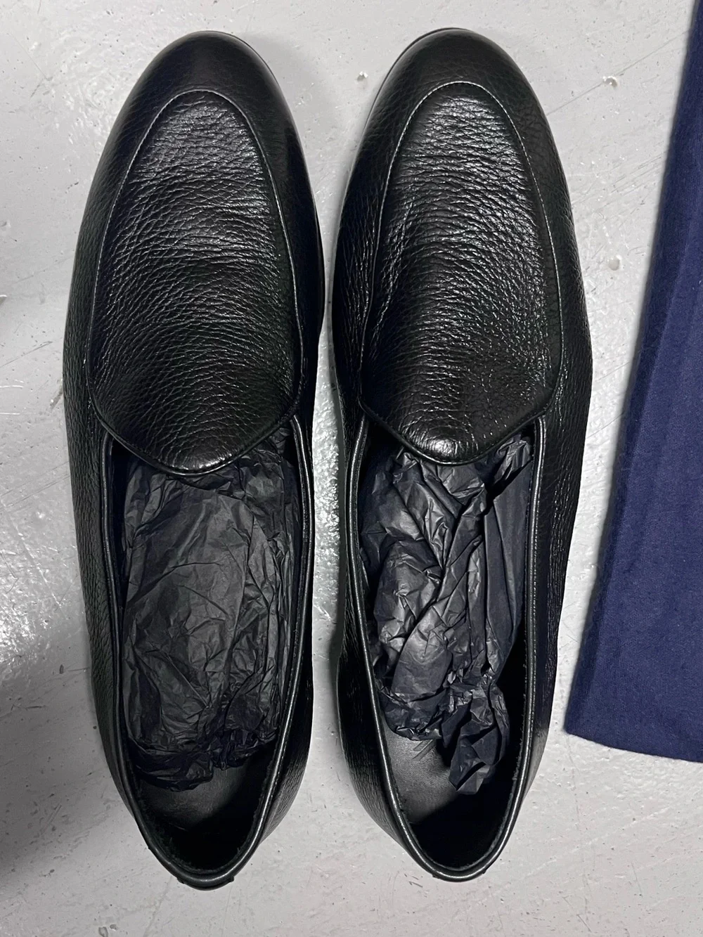 Yanko classic Belgian loafer black soft grain